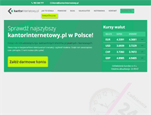 Tablet Screenshot of kantorinternetowy.pl